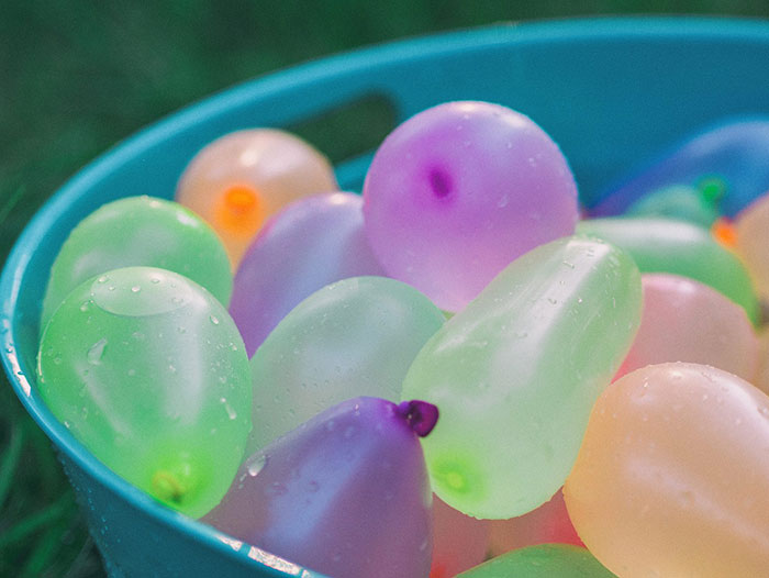 balloons filled with water