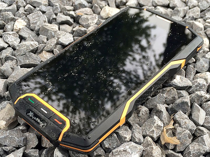 hard phone case with pabbles under it