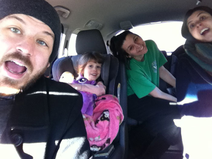 Family in Car