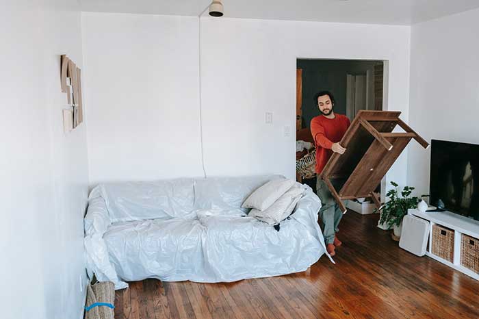 Carrying a cocobolo desk
