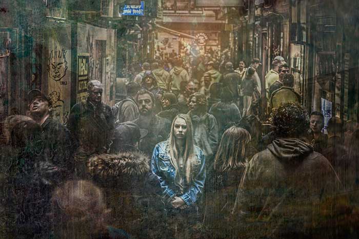 Alone in a crowd