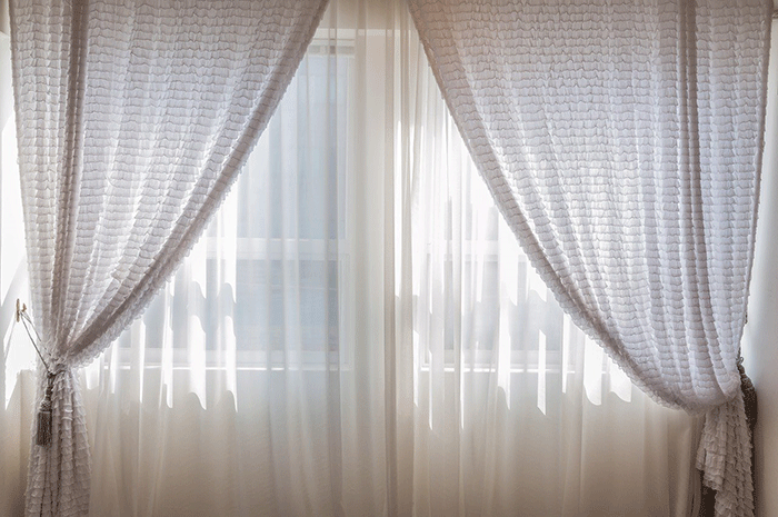 Voile Curtains are Among the Great Living Room Curtain Ideas