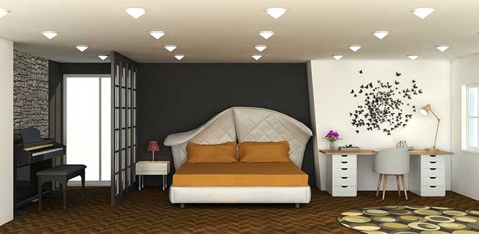 Prepare A Wall with An Accent Paint for Best Bedroom Makeover Ideas