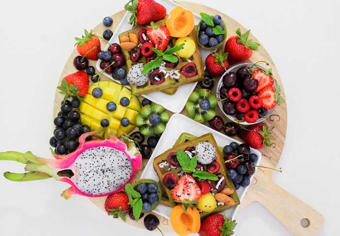 low fructose fruits platter