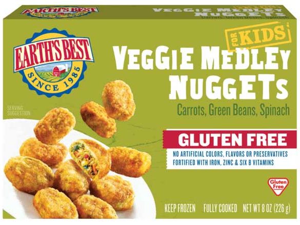 Earth's Best Veggie Medley Nuggets (frozen foods for kids)