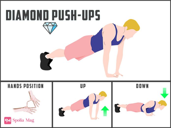 How to do a Diamond Push up-SpoliaMag