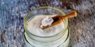 coconut oil for crepey skin