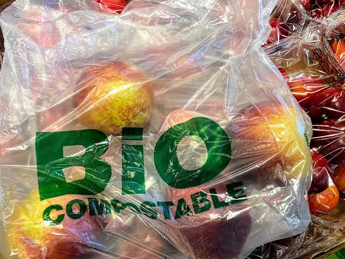 Biodegradable plastic bag