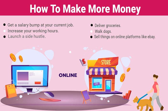 how to make more money- Side Hustles. Earn passive income