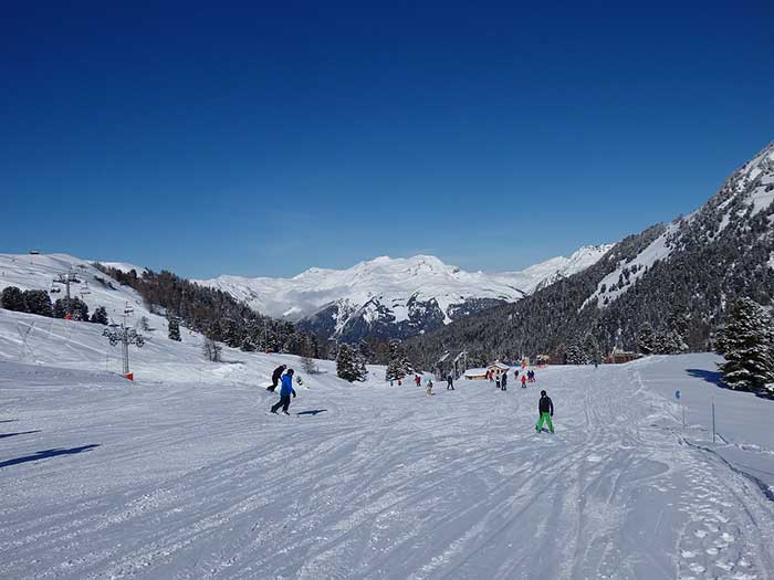 Skiing in the France Alps