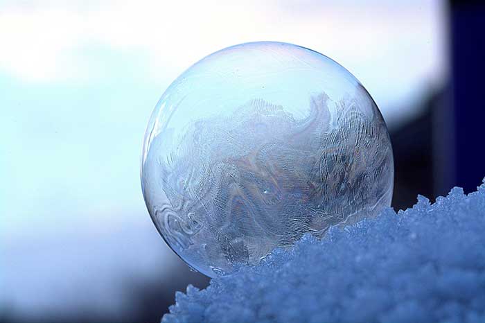 Blow Ice Bubbles