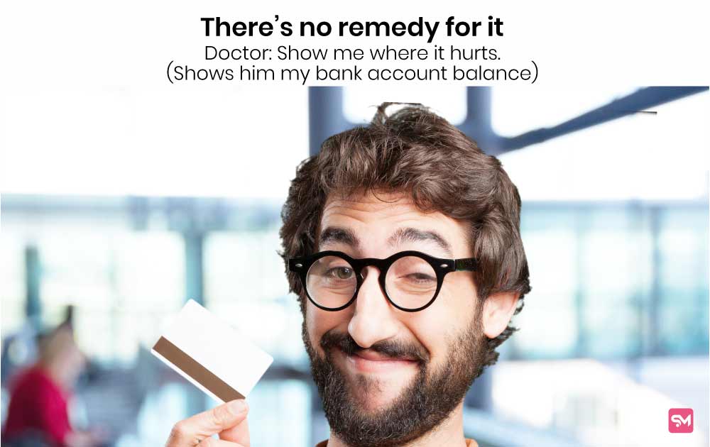 money meme-empty bank account