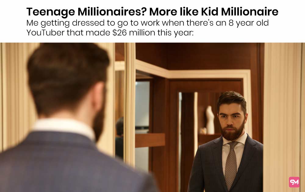 money meme-kid or teenage millionaire