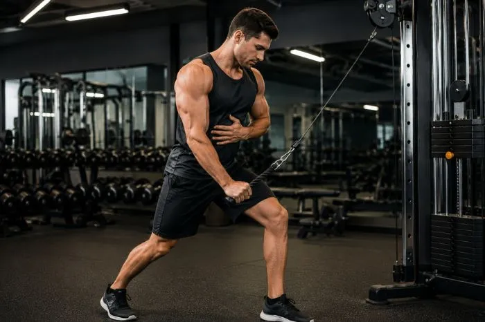 Cross-Body Cable Tricep Extension