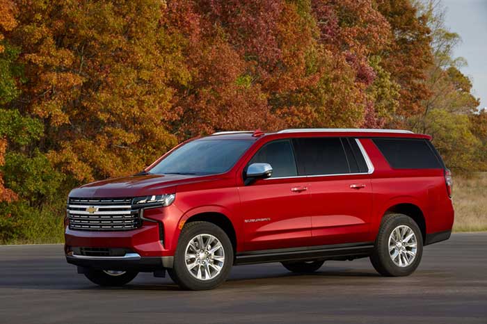 Chevrolet Suburban- large suv with best gas mileage