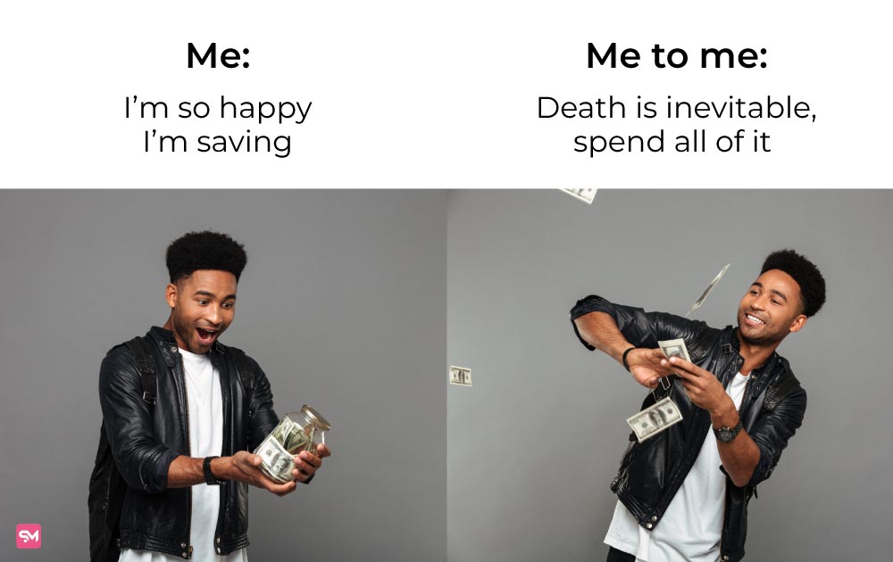 money meme-spending habits