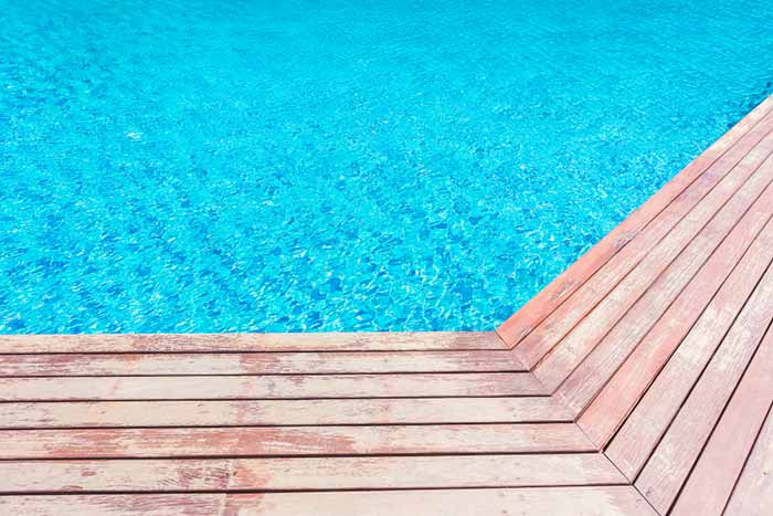 Wooden Pool Deck Pavers