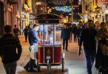 Diverse Food Cart Delicacies