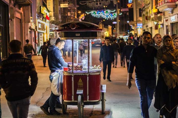 Diverse Food Cart Delicacies