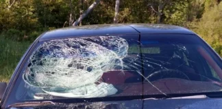 car window broken