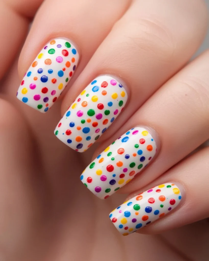 Confetti Birthday Nails