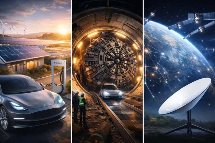 SolarCity, The Boring Company, Starlink