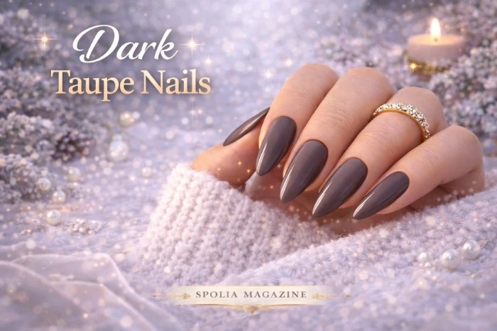 Dark Taupe Nails