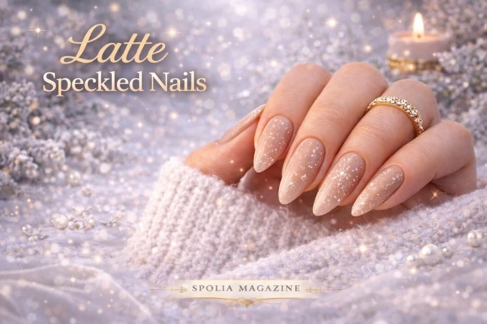 Latte Speckled Nails