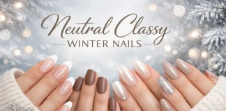 elegant classy winter nails