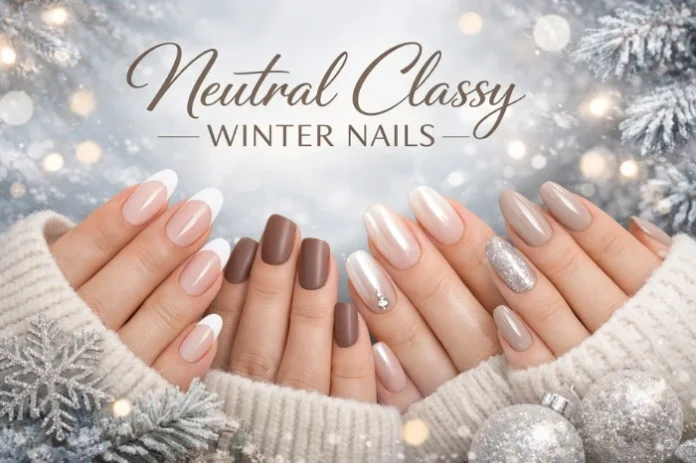 neutral classy winter nails elegant classy winter nails