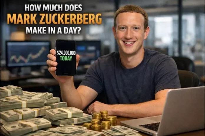 how much does Mark Zuckerberg make a day how much does Mark Zuckerberg make a day