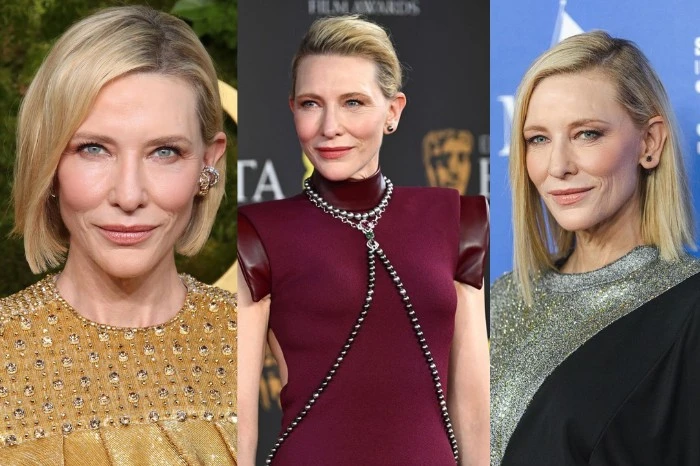 Blonde actress with blue eyes Cate Blanchett