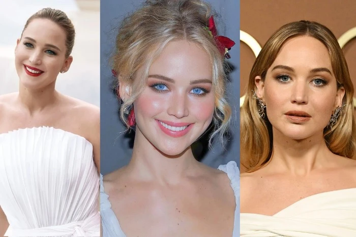 celebrity with blue eyes Jennifer Lawrence