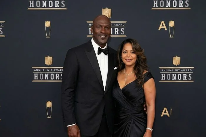 Michael Jordan and Juanita Vanoy