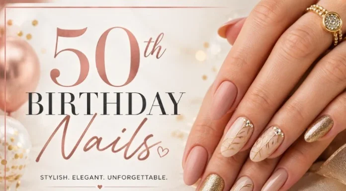 50th Birthday Nails: Elegant Nail Ideas for a Classy Milestone Look 50th Birthday Nail Ideas
