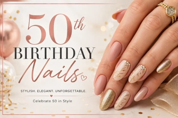 50th Birthday Nail Ideas 50th Birthday Nail Ideas