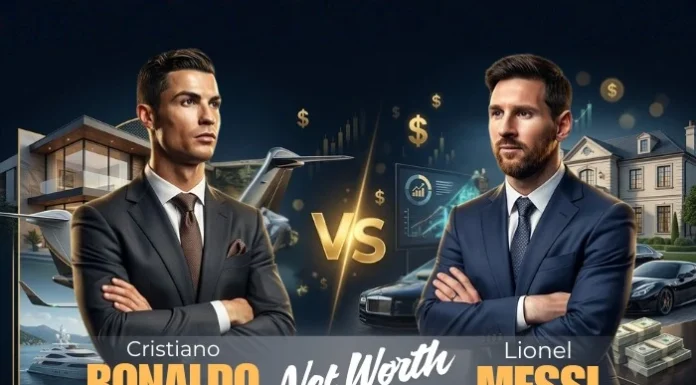 Cristiano Ronaldo vs Lionel Messi Net Worth 2026: Who Is Richer? Cristiano Ronaldo vs Lionel Messi net worth 2026 comparison showing salary, endorsements and business assets