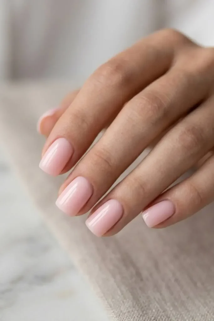 Milky Pink Nails