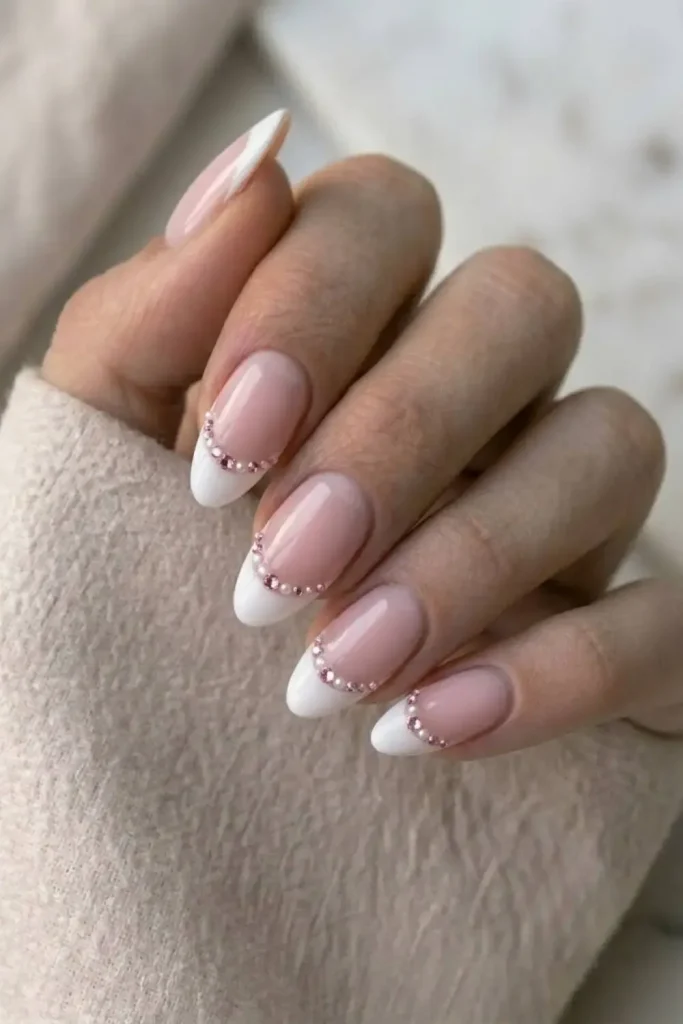 Pink Starburst Nails