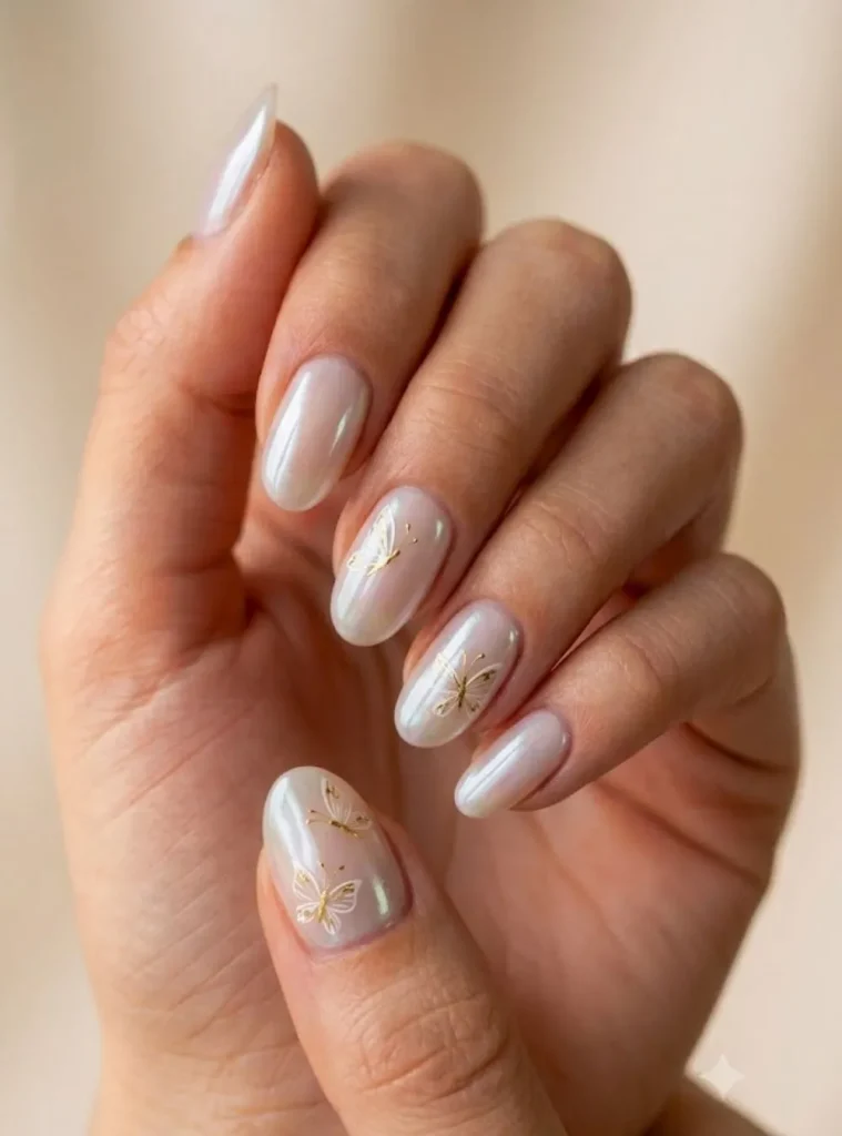 Aura birthday nails design