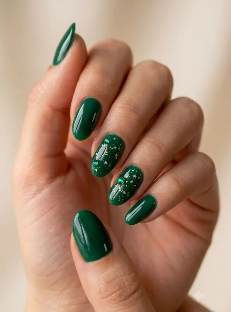 Cake sprinkle birthday nails