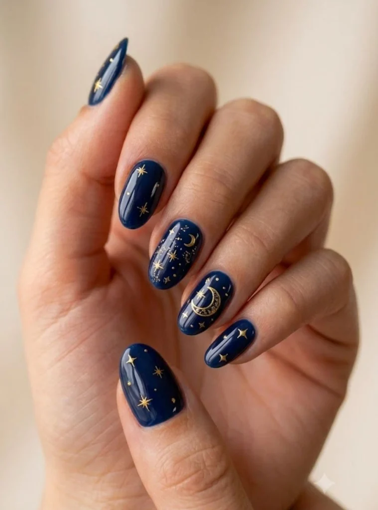 Heart tip birthday nails