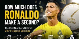 How Much Does Cristiano Ronaldo Make a Second