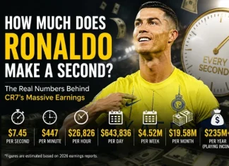 How Much Does Cristiano Ronaldo Make a Second in 2026? How Much Does Cristiano Ronaldo Make a Second