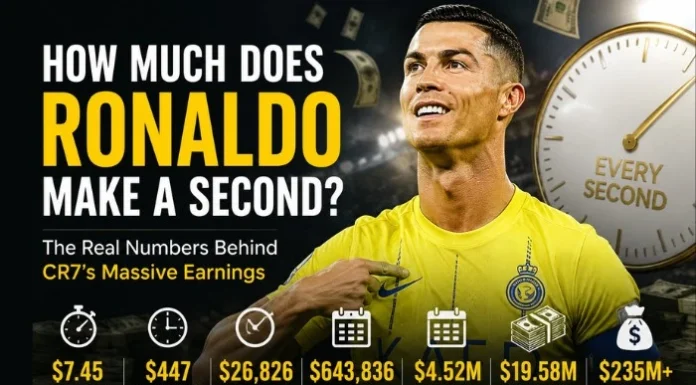 How Much Does Cristiano Ronaldo Make a Second in 2026? How Much Does Cristiano Ronaldo Make a Second
