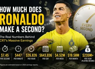 How Much Does Cristiano Ronaldo Make a Second in 2026? How Much Does Cristiano Ronaldo Make a Second
