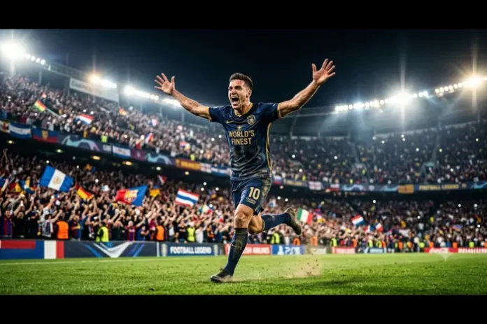 Most Famous Soccer Player in the world Cristiano Ronaldo as the most famous soccer player in the world with Messi, Neymar, Mbappe and other football stars in the fame ranking
