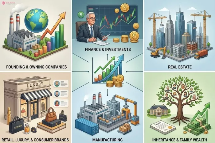 Primary Sources of Billionaires’ Wealth