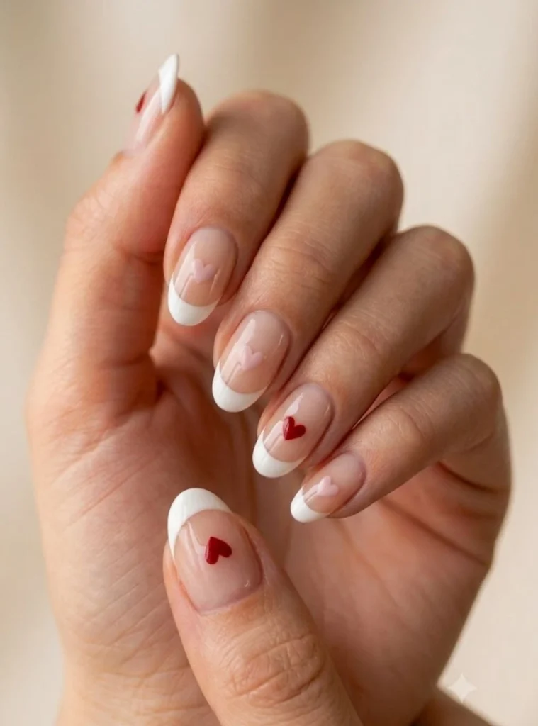 Red glossy birthday nails