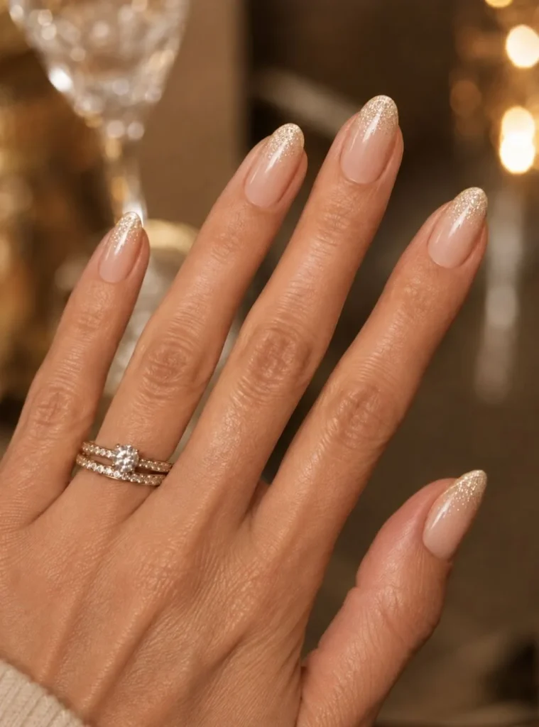 Champagne Glitter Ombré